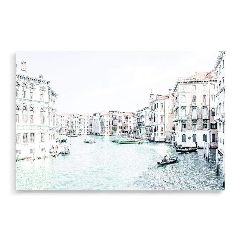 Venice Canals II-The Paper Tree-architecture,boat,building,canal,hamptons,italy,landscape,premium art print,travel,venice,wall art,Wall_Art,Wall_Art_Prints,water