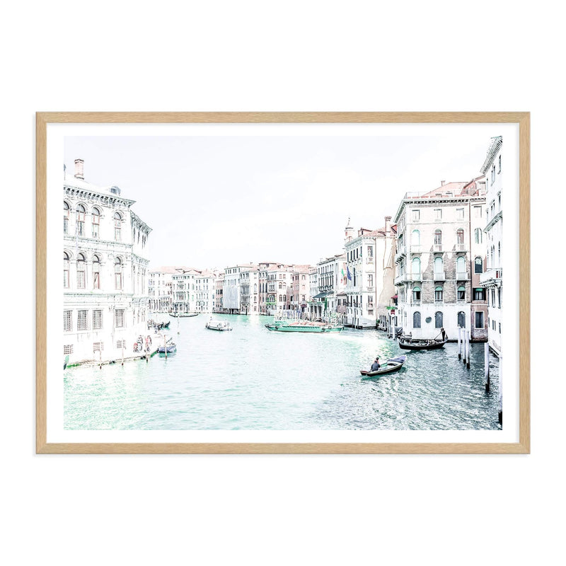 Venice Canals II-The Paper Tree-architecture,boat,building,canal,hamptons,italy,landscape,premium art print,travel,venice,wall art,Wall_Art,Wall_Art_Prints,water