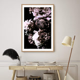 Shaded Florals-The Paper Tree-black,blooms,dark blooms,Designer Floral wall art,Designer Floral Wall art print,Designer Floral Wall Print,dusty pink,Floral,flower,peonies,peonies wall print,portrait,premium art print,PURPLE,wall art,Wall_Art,Wall_Art_Prints