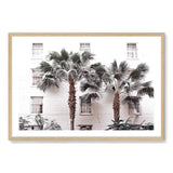 The White Palm Hotel-The Paper Tree-architecture,botanical,coastal,designer,hamptons,hotel,landscape,muted tone,neutral,palm,palm tree,premium art print,resort,wall art,Wall_Art,Wall_Art_Prints,white,white building