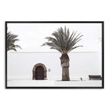 The Spanish Church-The Paper Tree-architecture,boho,building,church,hamptons,landscape,neutral,old building,palm,palm tree,premium art print,spain,spanish,travel,wall art,Wall_Art,Wall_Art_Prints,white