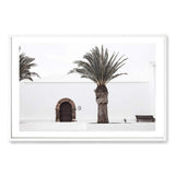 The Spanish Church-The Paper Tree-architecture,boho,building,church,hamptons,landscape,neutral,old building,palm,palm tree,premium art print,spain,spanish,travel,wall art,Wall_Art,Wall_Art_Prints,white