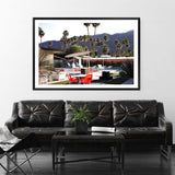 Palm Springs Resort-The Paper Tree-architecture,building,hotel,motel,muted tone,palm,palm springs,palm tree,pool,premium art print,resort,retro,slim Aarons,spa,vintage,wall art,Wall_Art,Wall_Art_Prints