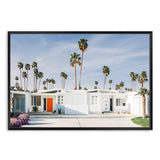 Palm Springs House-The Paper Tree-america,architecture,blue,building,california,home,house,landscape,mid centrury,palm,palm springs,palm tree,premium art print,property,retro,slim aarons,vintage,wall art,Wall_Art,Wall_Art_Prints,white