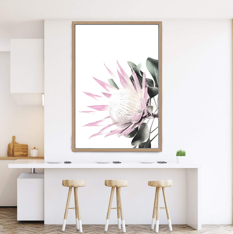 Pink Protea-The Paper Tree-dusty pink,floral,flower,flowers,pink flower,pink protea,portrait,premium art print,protea,protea flower,protea flowers,wall art,Wall_Art,Wall_Art_Prints