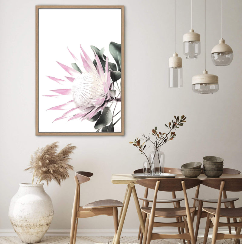 Pink Protea-The Paper Tree-dusty pink,floral,flower,flowers,pink flower,pink protea,portrait,premium art print,protea,protea flower,protea flowers,wall art,Wall_Art,Wall_Art_Prints