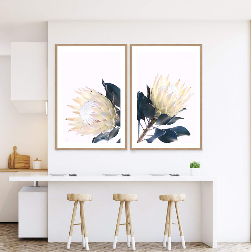 Set of 2 - Yellow Protea  & No.2-The Paper Tree-art set,Artwork,Floral,floral artwork,floral print,flower,flower print,flower print sets,flowers,portrait,premium art print,protea,protea artwork,protea flower,protea flowers,protea print,set,wall art,Wall_Art,Wall_Art_Prints,wild flower,wild flowers,yellow,yellow flower