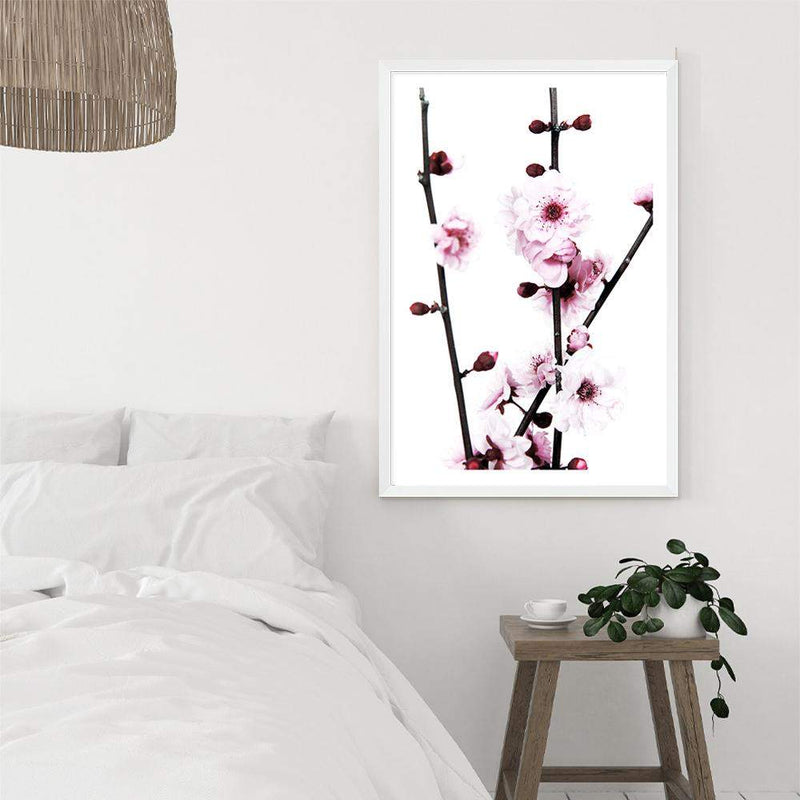 Cherry Blossom-The Paper Tree-bloom,blossom,cherry blossom,floral,flower,pink,portrait,premium art print,wall art,Wall_Art,Wall_Art_Prints