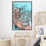 Teal Ocean Rocks III-The Paper Tree-aerial,beach,coast,coastal,hamptons,ocean,portrait,premium art print,rocks,teal,wall art,Wall_Art,Wall_Art_Prints,water