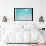 The Surfers-The Paper Tree-aerial,beach,coast,coastal,hamptons,landscape,ocean,pastel,premium art print,surf,surfers,teal,wall art,Wall_Art,Wall_Art_Prints,water,waves