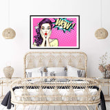 I'm Shocked Pop-The Paper Tree-cartoon,colourful,comic,eclectic,landscape,pink,pop art,premium art print,purple,unique,wall art,Wall_Art,Wall_Art_Prints,woman