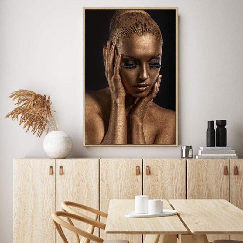 The Woman In Bronze-The Paper Tree-bronze,contemporary,designer,elegant,female,premium art print,statue,wall art,Wall_Art,Wall_Art_Prints,woman