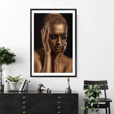 The Woman In Bronze-The Paper Tree-bronze,contemporary,designer,elegant,female,premium art print,statue,wall art,Wall_Art,Wall_Art_Prints,woman