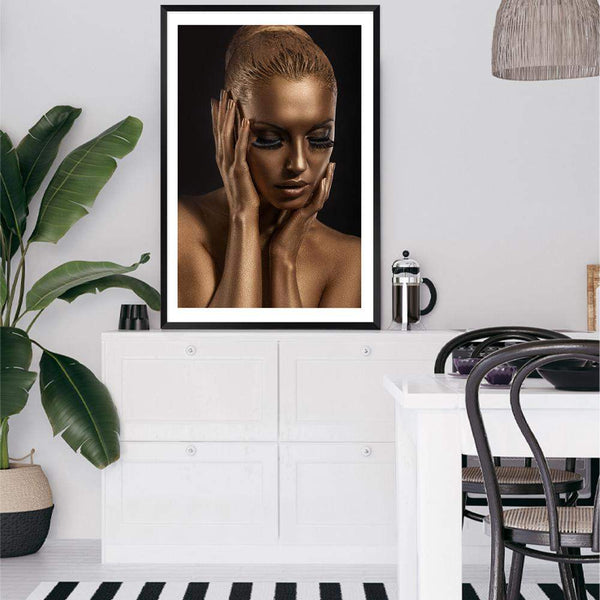 The Woman In Bronze-The Paper Tree-bronze,contemporary,designer,elegant,female,premium art print,statue,wall art,Wall_Art,Wall_Art_Prints,woman