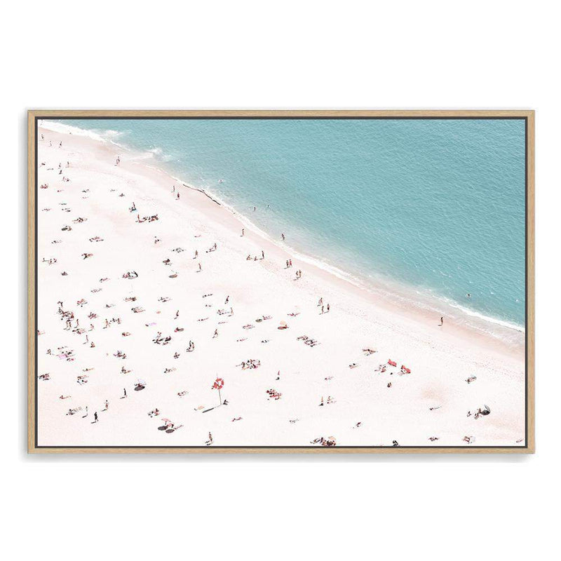 The Beach-The Paper Tree-beach,busy beach,coast,coastal,hamptons,landscape,ocean,premium art print,sand,shore,wall art,Wall_Art,Wall_Art_Prints