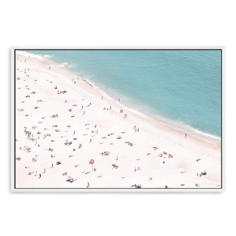 The Beach-The Paper Tree-beach,busy beach,coast,coastal,hamptons,landscape,ocean,premium art print,sand,shore,wall art,Wall_Art,Wall_Art_Prints