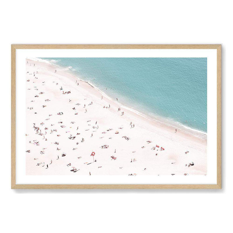 The Beach-The Paper Tree-beach,busy beach,coast,coastal,hamptons,landscape,ocean,premium art print,sand,shore,wall art,Wall_Art,Wall_Art_Prints