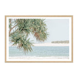 Pandanus By The Beach-The Paper Tree-australia,beach,blue,boho,botanical,coast,coastal,hamptons,landscape,muted tone,ocean,palm,palm tree,pandanus,pandanus tree,premium art print,wall art,Wall_Art,Wall_Art_Prints