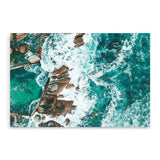 The Ocean Rock Pool II-The Paper Tree-africa,architecture,beachbuilding,coast,coastal,hamptons,landscape,ocean,ocean pool,pool,premium art print,retro,rocks,sea,seascape,seaside,shore,teal,vintage,wall art,Wall_Art,Wall_Art_Prints,water,waves