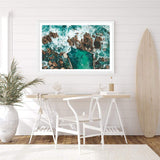 Ocean Rock Pool II-The Paper Tree-africa,beach,blue,coast,coastal,green,hamptons,landscape,ocean,ocean pool,pool,premium art print,rocks,sea,seascape,seaside,shore,teal,wall art,Wall_Art,Wall_Art_Prints,water,waves