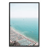 The Amalfi Coastline-The Paper Tree-amalfi,amalfi coast,beach,coast,coastal,hamptons,italian,italy,ocean,parasol,portrait,premium art print,sea,seascape,seasside,umbrella,view,wall art,Wall_Art,Wall_Art_Prints