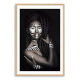 African Tribal Woman-The Paper Tree-african,african queen,BLACK,feature female,female,painted tribal woman,painted woman,portrait,premium art print,TRIBAL,TRIBAL WOMAN,wall art,Wall_Art,Wall_Art_Prints,woman