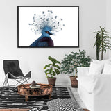 Victoria Crowned Pigeon-The Paper Tree-animal,bird,birds,blue,hamptons,landscape,pigeon,premium art print,victoria crowned pigeon,wall art,Wall_Art,Wall_Art_Prints