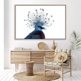 Victoria Crowned Pigeon-The Paper Tree-animal,bird,birds,blue,hamptons,landscape,pigeon,premium art print,victoria crowned pigeon,wall art,Wall_Art,Wall_Art_Prints