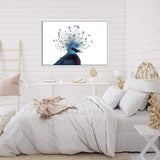 Victoria Crowned Pigeon-The Paper Tree-animal,bird,birds,blue,hamptons,landscape,pigeon,premium art print,victoria crowned pigeon,wall art,Wall_Art,Wall_Art_Prints