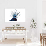 Victoria Crowned Pigeon-The Paper Tree-animal,bird,birds,blue,hamptons,landscape,pigeon,premium art print,victoria crowned pigeon,wall art,Wall_Art,Wall_Art_Prints