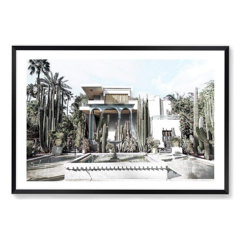 The Cactus Gardens-The Paper Tree-architectural,architecture,building,cactus,garden,landscape,moroccan,morocco,premium art print,terrace,wall art,Wall_Art,Wall_Art_Prints,white