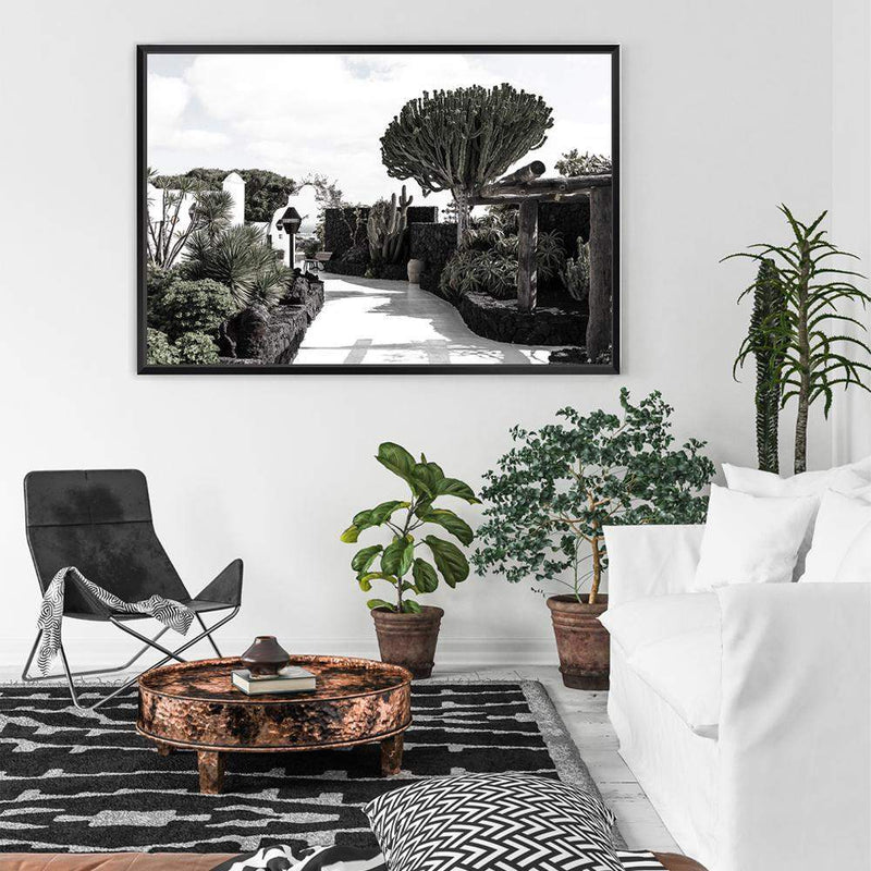 The Garden Path-The Paper Tree-architectural,architecture,botaincal,canary islands,garden,garden path,island,landscape,path,premium art print,spain,tree,wall art,Wall_Art,Wall_Art_Prints