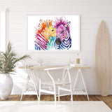 Watercolour Zebra-The Paper Tree-AFRICAN ANIMAL,African animals,animal,Artwork,blue,green,landscape,nursery,orange,pink,premium art print,purple,rainbow,wall art,Wall_Art,Wall_Art_Prints,watercolor,Watercolour,watercolour art print,watercolour artwork,WATERCOLOUR ZEBRA,Watercolour_Animals,yellow,ZEBRA