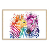 Watercolour Zebra-The Paper Tree-AFRICAN ANIMAL,African animals,animal,Artwork,blue,green,landscape,nursery,orange,pink,premium art print,purple,rainbow,wall art,Wall_Art,Wall_Art_Prints,watercolor,Watercolour,watercolour art print,watercolour artwork,WATERCOLOUR ZEBRA,Watercolour_Animals,yellow,ZEBRA