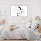 Magnolia Flowers II-The Paper Tree-botanical,floral,flower,hamptons,magnolia,magnolia flower,neutral,portrait,premium art print,wall art,Wall_Art,Wall_Art_Prints,white,white flower,white magnolia