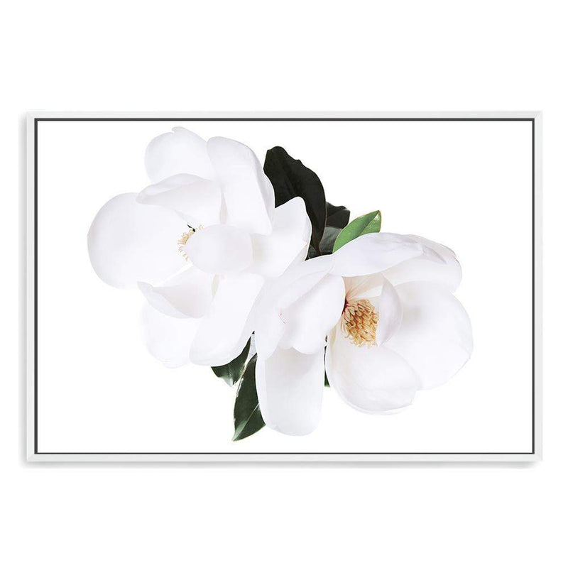 Magnolia Flowers II-The Paper Tree-botanical,floral,flower,hamptons,magnolia,magnolia flower,neutral,portrait,premium art print,wall art,Wall_Art,Wall_Art_Prints,white,white flower,white magnolia