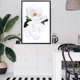 Magnolia Flowers II-The Paper Tree-botanical,floral,flower,hamptons,magnolia,magnolia flower,neutral,portrait,premium art print,wall art,Wall_Art,Wall_Art_Prints,white,white flower,white magnolia