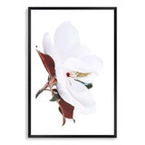 White Magnolia-The Paper Tree-botanical,floral,flower,hamptons,magnolia,magnolia flower,neutral,portrait,premium art print,tan,wall art,Wall_Art,Wall_Art_Prints,white,white flower,white magnolia