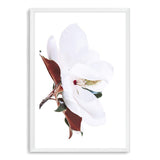 White Magnolia-The Paper Tree-botanical,floral,flower,hamptons,magnolia,magnolia flower,neutral,portrait,premium art print,tan,wall art,Wall_Art,Wall_Art_Prints,white,white flower,white magnolia