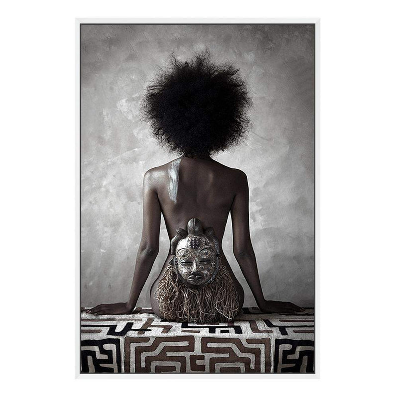 African Beauty-The Paper Tree-africa,african,boho,feature female,female,naked,painted woman,portrait,premium art print,queen,tribal,tribal woman,wall art,Wall_Art,Wall_Art_Prints,woman,women