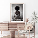 African Beauty-The Paper Tree-africa,african,boho,feature female,female,naked,painted woman,portrait,premium art print,queen,tribal,tribal woman,wall art,Wall_Art,Wall_Art_Prints,woman,women