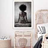 African Beauty-The Paper Tree-africa,african,boho,feature female,female,naked,painted woman,portrait,premium art print,queen,tribal,tribal woman,wall art,Wall_Art,Wall_Art_Prints,woman,women