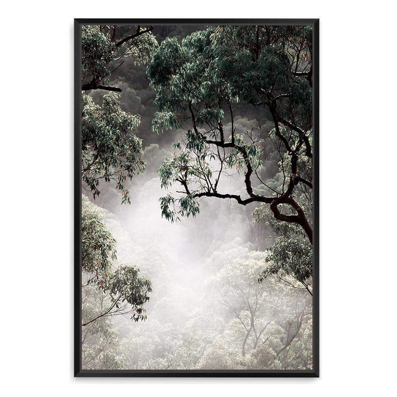 Canopy Of Mist-The Paper Tree-botanical,bush,canopy,forest,green,mist,misty,misty trees,muted tone,nature,portrait,premium art print,rainforest,tree,trees,wall art,Wall_Art,Wall_Art_Prints