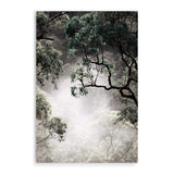 Canopy Of Mist-The Paper Tree-botanical,bush,canopy,forest,green,mist,misty,misty trees,muted tone,nature,portrait,premium art print,rainforest,tree,trees,wall art,Wall_Art,Wall_Art_Prints