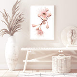 Native Gum Floral II-The Paper Tree-australia,australian,australian native,australiana,floral,flower,flowers,gum leaves,gum tree,hamptons,muted tone,native flowers,peach,pink,pink flower,Portrait,premium art print,protea,wall art,Wall_Art,Wall_Art_Prints,waratah,wild flowers