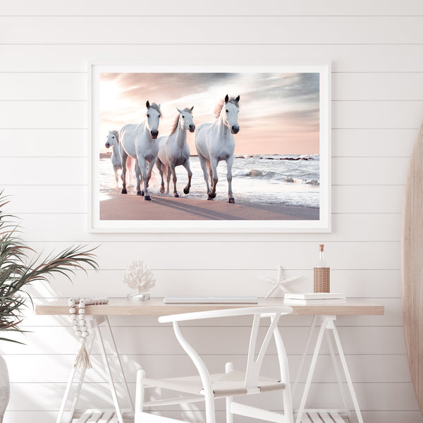 White Horses On The Beach