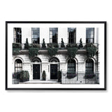 The Notting Hill Apartment-The Paper Tree-apartment,architectural,architecture,balcony,beautiful building,british,building,door,facade,landscape,london,notting hill,pots,premium art print,terrace,villa,wall art,Wall_Art,Wall_Art_Prints,white