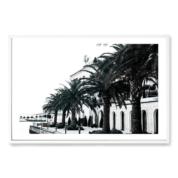 The Embankment-The Paper Tree-architectural,architecture,beatiful building,building,embankment,landscape,montenegro,ocean,palm,palm tree,palms,premium art print,tivat,wall art,Wall_Art,Wall_Art_Prints,water