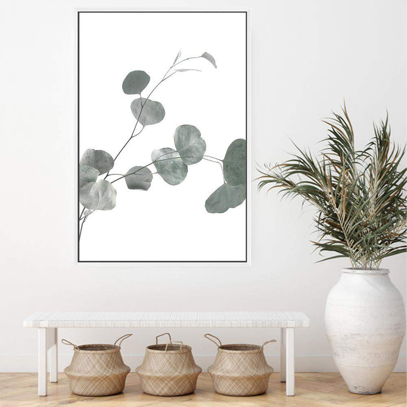 Australian Native Eucalyptus Leaves II-The Paper Tree-australia,australian,australian native,australiana,botanical,eucalyptus,eucalyptus leaves,green,gum,gum leaf,hamptons,leaf,leaves,Muted Eucalyptus Art Print,muted tone,native,portrait,premium art print,wall art,Wall_Art,Wall_Art_Prints