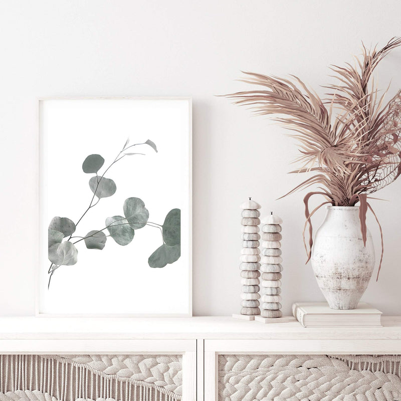 Australian Native Eucalyptus Leaves II-The Paper Tree-australia,australian,australian native,australiana,botanical,eucalyptus,eucalyptus leaves,green,gum,gum leaf,hamptons,leaf,leaves,Muted Eucalyptus Art Print,muted tone,native,portrait,premium art print,wall art,Wall_Art,Wall_Art_Prints